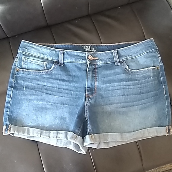 time and tru denim shorts